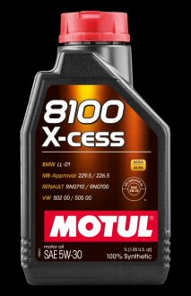 Олива моторна 8100 X-cess 5W-30 1л MOTUL 108944