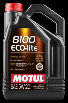 Олива моторна 8100 Eco-lite 5W-20 5л MOTUL 109104