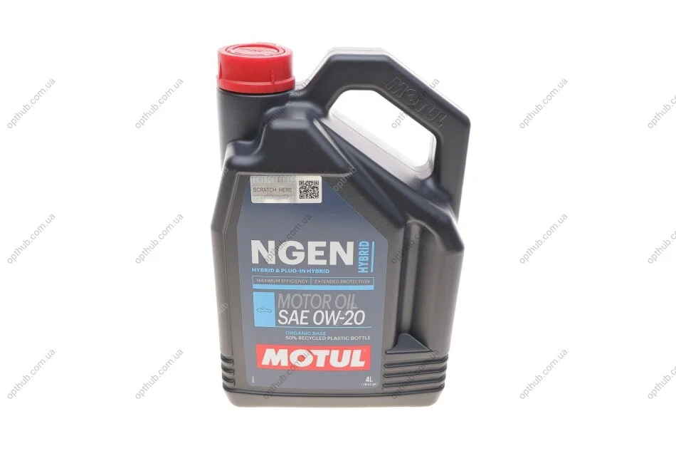 Олива 0W20 NGEN Hybrid (4L) (107142) API SP/ ILSAC GF-6b/ILSAC GF-6a (opt-om) MOTUL 333107 (фото 1)