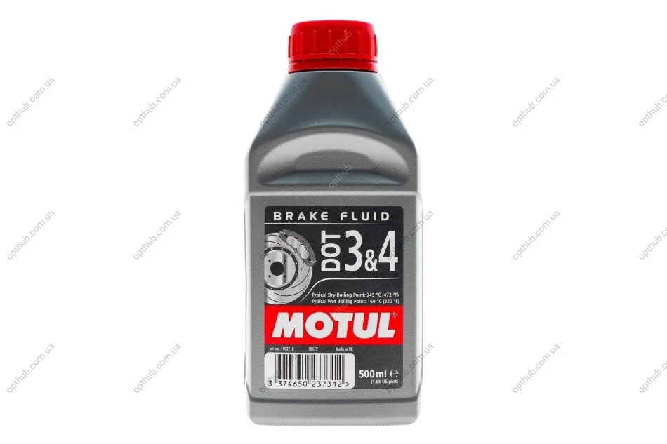 Рідина гальмівна DOT 3&4 (0,5L) (102718) (opt-om) MOTUL 807910 (фото 1)