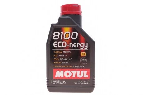 Масло 5W30 ECO-nergy 8100 (1L) (WSS M2C 913D/RN0700/STJLR.03.5003) (102782) (opt-om) MOTUL 812301