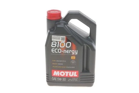Масло 5W30 ECO-nergy 8100 (4L) (WSS M2C 913D/RN0700/STJLR.03.5003) (104257) (opt-om) MOTUL 812307