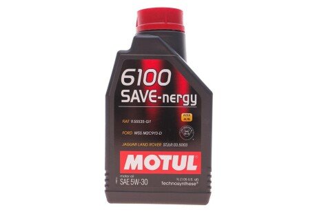 Олива 5W30 SAVE-nergy 6100 (1л) (WSS M2C 913D/STJLR.03.5003/9.55535-G1) (opt-om) MOTUL 812411