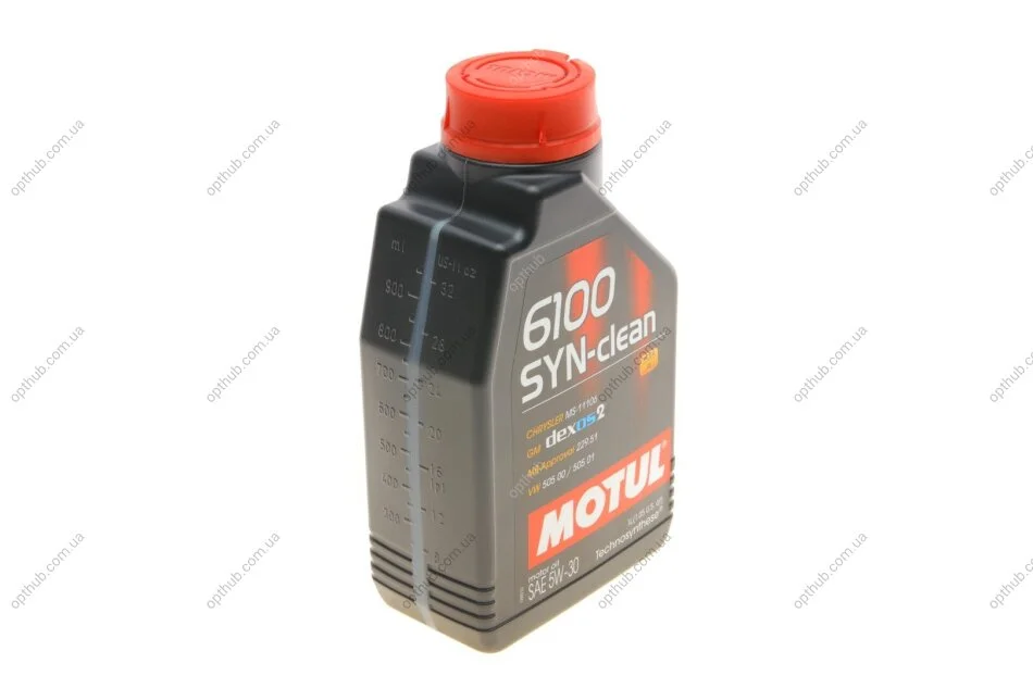 Олива 5W30 6100 SYN-clean (1л) (CHRYSLER MS-11106/GM dexos2TM/MB 229.51/VW 502 00/505 01) (opt-om) MOTUL 814211 (фото 1)