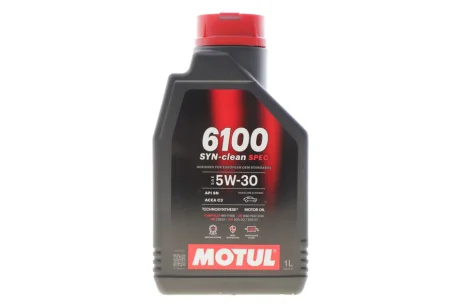 Олива моторна Technosynthese д/авто 6100 Syn-clean Spec 5W30 1L MOTUL 814311