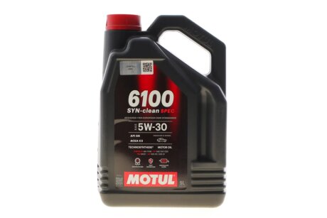 Масло 5W30 6100 Syn-clean Spec (5L) MOTUL 814351
