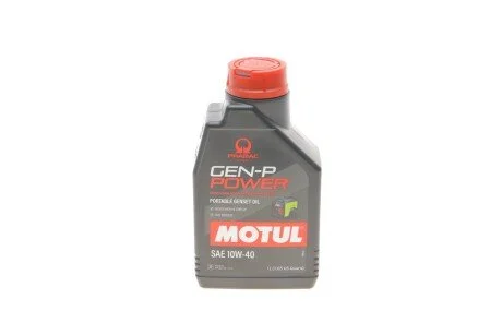 Масло 10W40 Gen-P Power (1L) (111239) (opt-om) MOTUL 835101