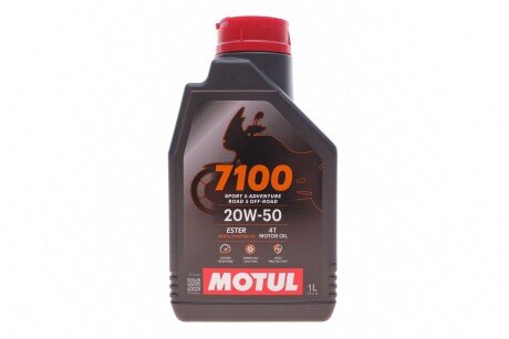 Олива 20W50 4T 7100 (1L) (104103) (opt-om) MOTUL 836411