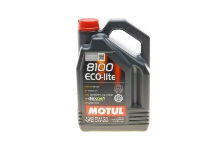 Олива 5W30 ECO-lite SAE 8100 (4L) (GM-dexos1 GEN3/FORD M2C 929-A/M2C 946-A) (108213/104988) (opt-om) MOTUL 839554