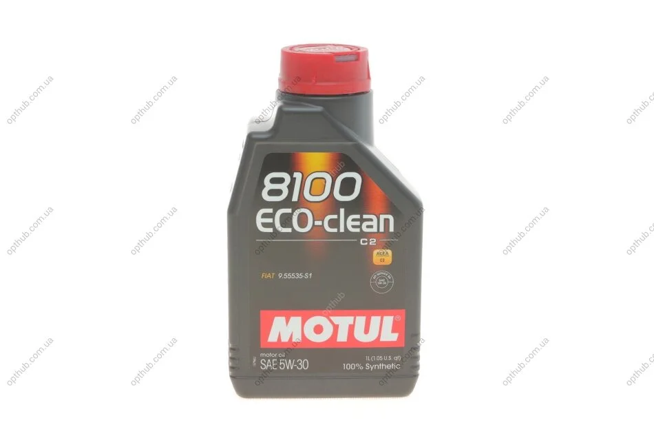 Масло 5W30 ECO-clean 8100 (1л) (FIAT 9.55535-S1) (101542) (opt-om) MOTUL 841511 (фото 1)