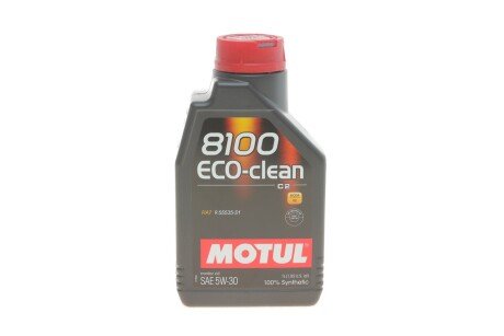 Олива 5W30 ECO-clean 8100 (1л) (FIAT 9.55535-S1) (101542) (opt-om) MOTUL 841511