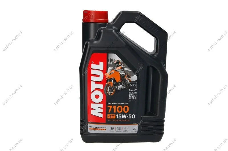 Олива 15W50 7100 4T (4L) (104299) (opt-om) MOTUL 845241 (фото 1)