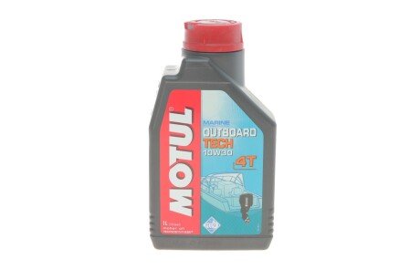 Олива 10W30 Outboard Tech 4T (1л) (opt-om) MOTUL 852111