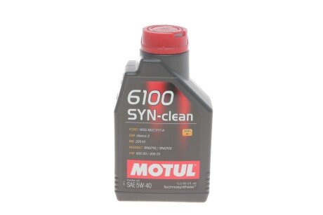 Олива 5W40 6100 SYN-clean (1л) (BMW LL-04/GM-OPEL dexos2TM/MB 229.51/VW 505 00/505 01) (opt-om) MOTUL 854211