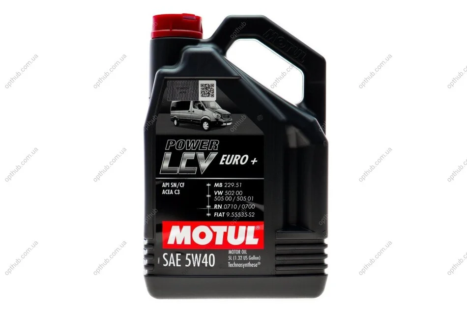 Масло Power LCV Euro+ 5W40 5L MOTUL 872151 (фото 1)