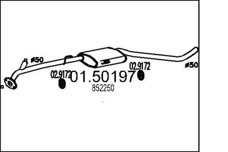 Вихлопні системи MTS 01.50197