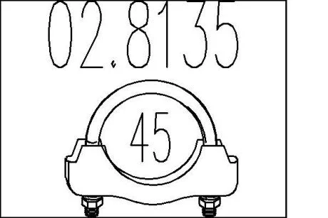 Хомут вихлопної системи MTS 02.8135