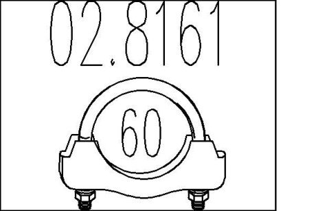 Хомут вихлопної системи MTS 02.8161