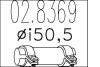 Муфта выхлопной системы MTS 02.8369 (фото 1)