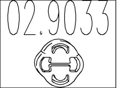 Гумовий елемент кріплення MTS 02.9033