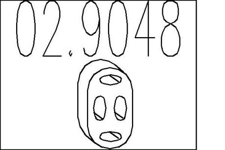 Гумовий елемент кріплення MTS 02.9048