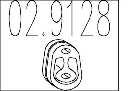 Гумовий елемент кріплення MTS 02.9128