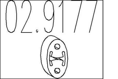 Резиновый крепежный элемент MTS 02.9177