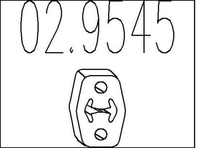 Гумовий елемент кріплення MTS 02.9545