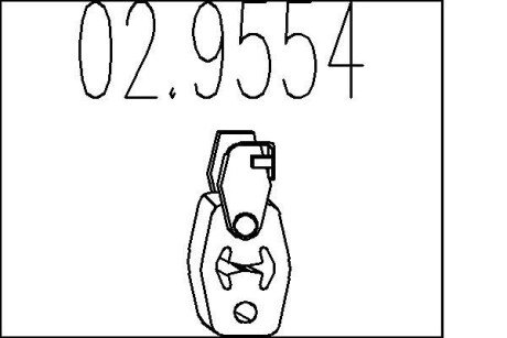 Гумовий елемент кріплення MTS 02.9554