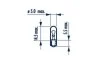 Автолампа W1.2W 12V 1.2W W2x4.6d (матова)) (opt-om) NARVA 170323000 (фото 2)
