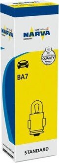Автолампа T2W 12V 2W BA7s Standard (opt-om) NARVA 170513000