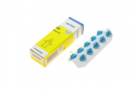 Автолампа 12V 2W B8.3d/BAX10S (в щиток приладив/синя) (opt-om) NARVA 170583000