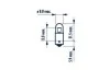 Автолампа T4W 24V 4W BA9s Standard (opt-om) NARVA 171413000 (фото 2)