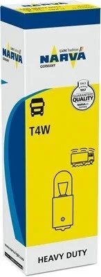 Автолампа T4W 24V 4W BA9s Heavy Duty (opt-om) NARVA 171433000 (фото 1)
