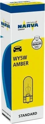 Автолампа WY5W 12V 5W W2.1x9.5d (без цоколя, жовта)) (opt-om) NARVA 171693000 (фото 1)