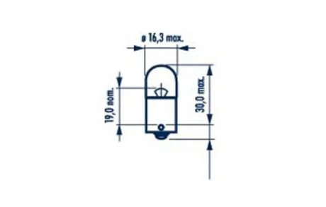 171714000 Лампа R5W 12V 5W BA15S (блістер 2 шт.) NARVA 17171B2