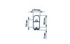 Автолампа R5W 12V 5W BA15d Standard (opt-om) NARVA 171723000 (фото 2)