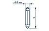 Автолампа C10W 12V 10W SV8.5 Standard (L=41/d=11) (opt-om) NARVA 173143000 (фото 6)
