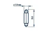 Автолампа C10W 12V 10W SV8.5 (11x35mm) (opt-om) NARVA 173163000 (фото 4)
