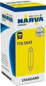 Автолампа C10W 24V 10W SV8.5 Standard (L=41/d=11) (opt-om) NARVA 173273000