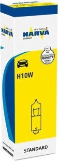 Автолампа H10W 12V 10W BA9s (opt-om) NARVA 178333000