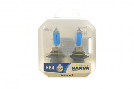 Автолампа HB4/9006 12V 55W P22d Range Power White (4500K) (к-кт 2шт).) (opt-om) NARVA 486262100