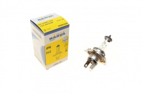 Автолампа H4 12V 60/55W P43t Long Life UA63 NARVA 488893000