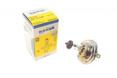 Автолампа H4 24V 75/70W P45t Rallye (opt-om) NARVA 488943000