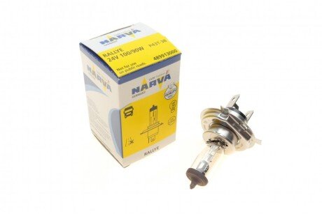 Автолампа H4 24V 100/90W P43t Rallye (opt-om) NARVA 489913000