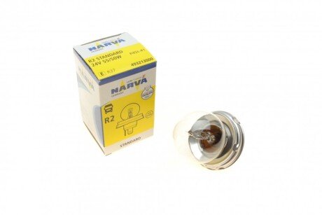 Автолампа R2 24V 55/50W P45t Standard (opt-om) NARVA 493213000