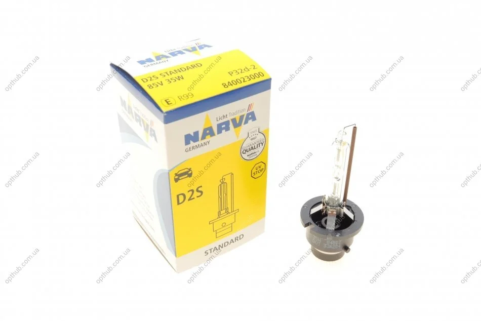 Автолампа D2S 85V 35W P32d-2 Xenon UA63 NARVA 840023000 (фото 1)