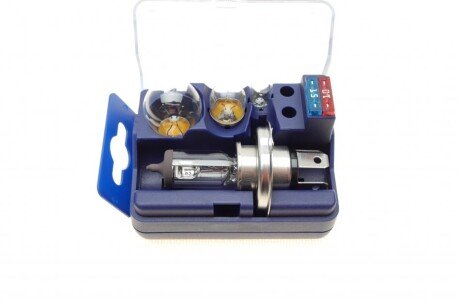 Комплект лампочок H4 12V (P21W,R5W. T4W + 2 запобижника) (opt-om) NARVA 980043010