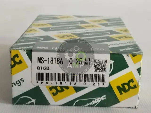Вкладиші корінні +0.25mm (к-кт на мотор) Mitsubishi G11B,G12B,G13B,G15B,4G, NDC MS1818A025 (фото 1)