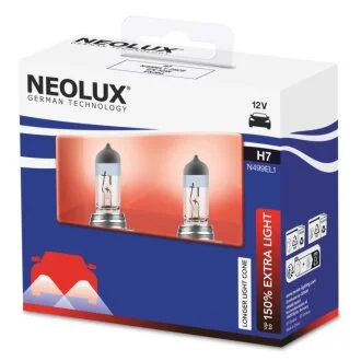 Автолампа галогеновая 55W H7 12V 55W PX26D/EXTRA LIGHT - НА 150% БОЛЬШЕ СВЕТА НА ДОРОГЕ/2ШТ. NEOLUX N499EL1-2SCB